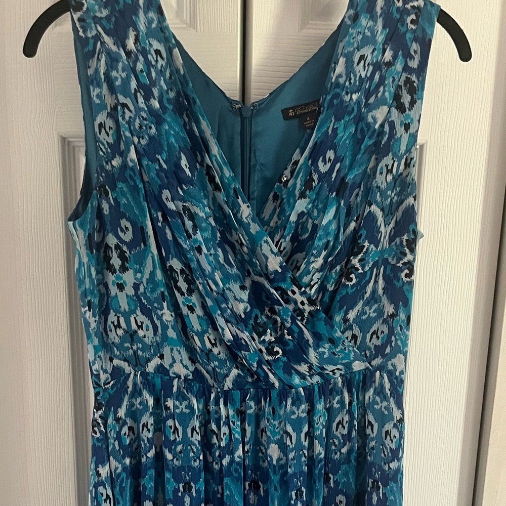 Brooks Brothers Watercolors 100% Silk Dress womens sz 4 NWOT $328 retail